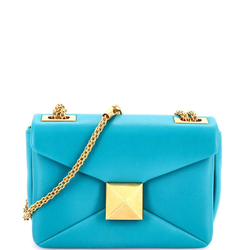 Valentino Garavani Small One Stud Chain Flap Bag Leather